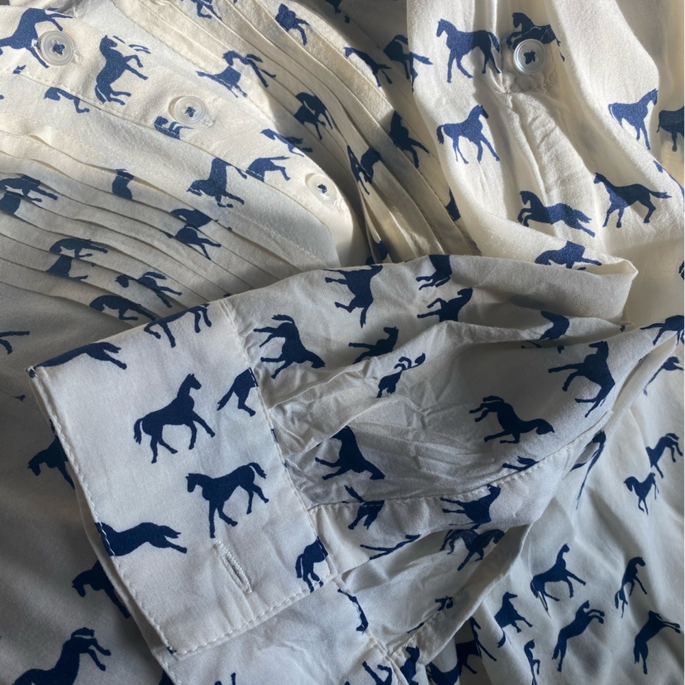 Maeve Horse Button Up from Anthropologie - Picture 3 of 7